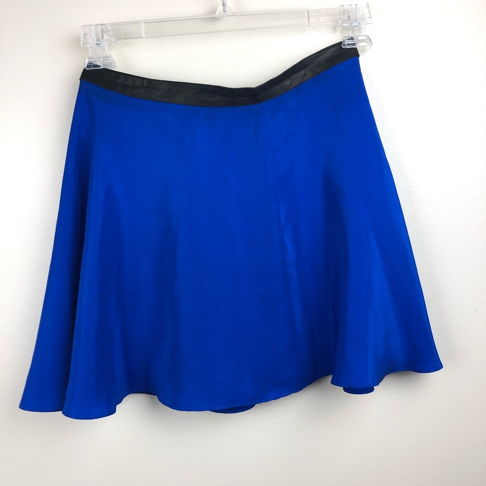 Jennifer Hope 100% Silk Royal Blue Skirt